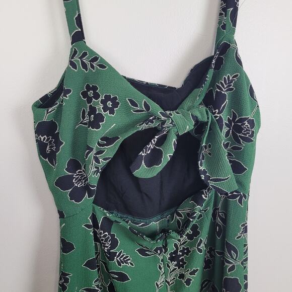 Lulus Lush Womens Small Green Floral Cropped Wide Leg Sleeveless Jumpsuit Fairy - Picture 5 of 6